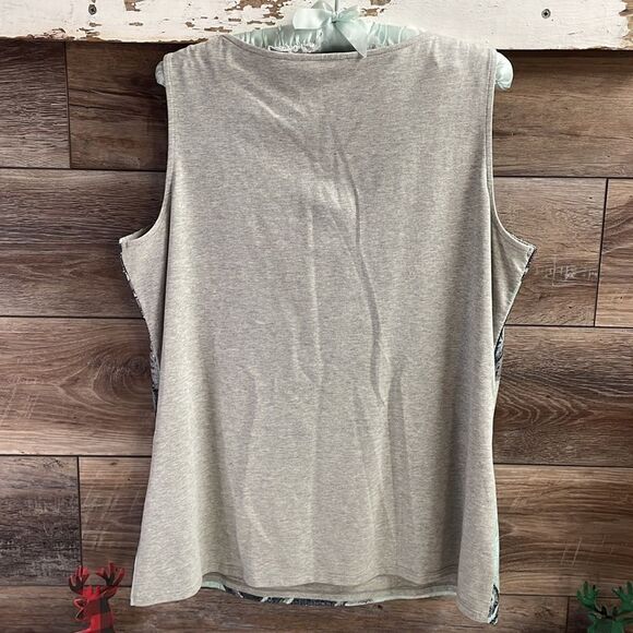 Coldwater Creek Tank Style Top, Size L 14, Sequined Front, Beautiful Design - Picture 5 of 6